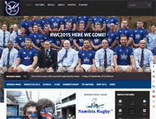 Tablet Screenshot of namibianrugby.com